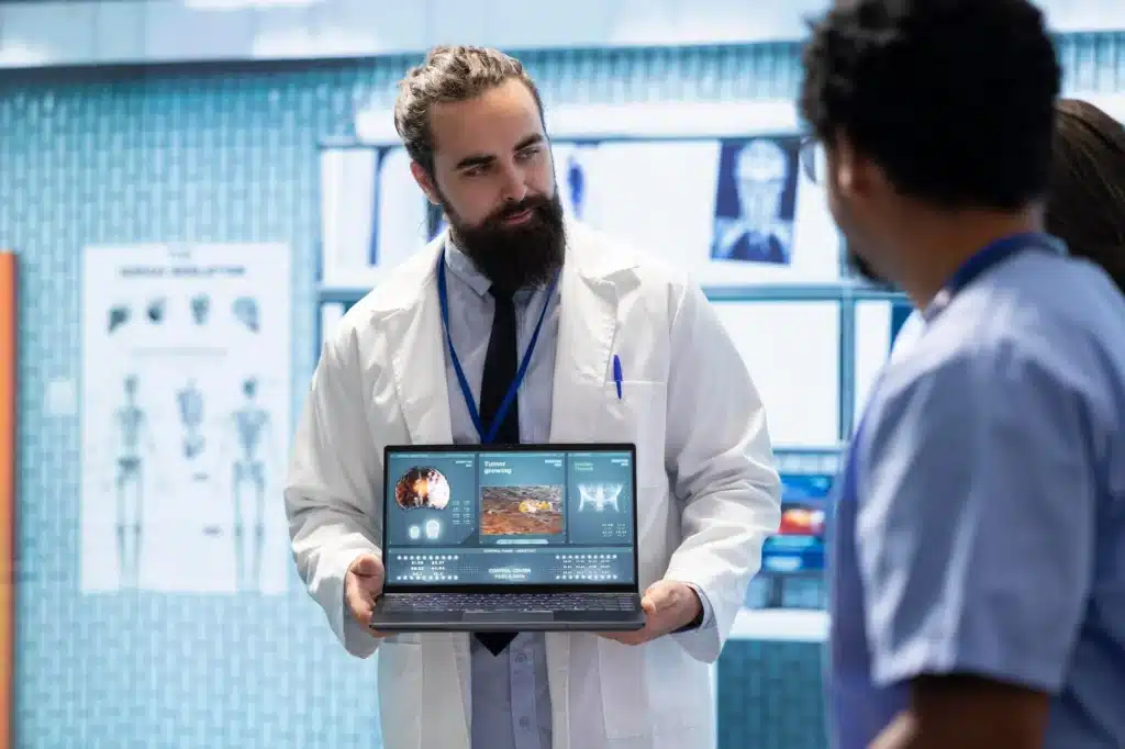 Chief Digital Health Officer leading healthcare digital transformation strategy with hospital leadership